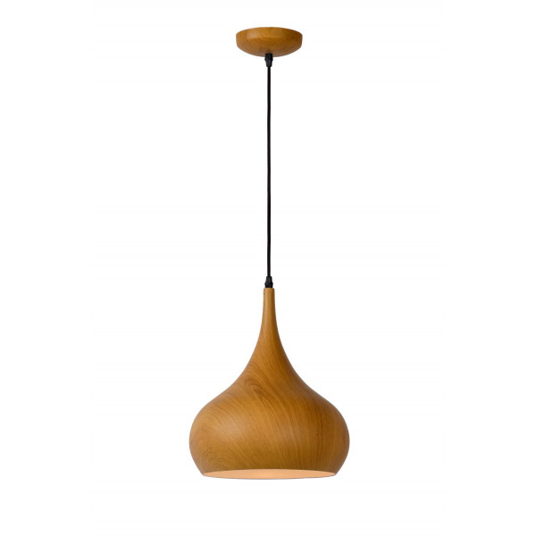 WOODY - Závesné svietidlo - E27 D30 H35 cm - Drevo
