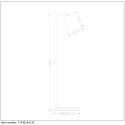 CONA - Stojace svetlo - E27 L38 W21 H140cm -Biela