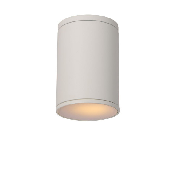 TUBIX - Stropný reflektor - IP54 H15 D10cm Biely