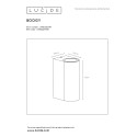 BOOGY - Nástenné svietidlo - 2xGU10 IP44 L7 H15cm 