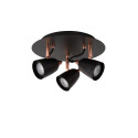 RIDE-LED - Stropný reflektor - 3xGU10/5W incl 3000K červená C