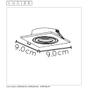 TUBE -  Stropné svietidlo -  D9cm GU10(50426/04/31ex