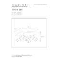 SIRENE-LED - Stropné svietidlo - 2xGU10/5W incl. H11.5 L2