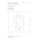 SIRENE-LED - Stropné svietidlo - 1xGU10/5W incl. D10 H11.
