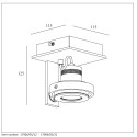LANDA II - Stropné svietidlo - LED 5W (49000/05/36 incl) 