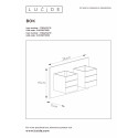 BOK 69B - Nástenné svietidlo - 2xG9/40W - Saténový chróm