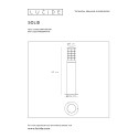 SOLID - Stojanové svietidlo - IP54 E27 H50cm Čierna