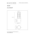SOLID - Nástenné svietidlo - IP54 E27 H25 W15cm - Čierna