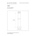 KIBO - Stojanové svietidlo - IP44 H45cm E27 - Saténový Chróm