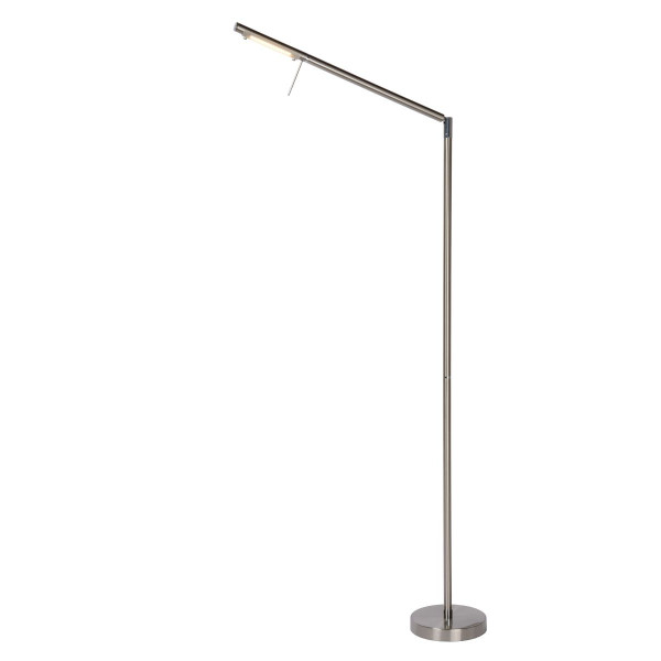 BERGAMO-LED - Stojaca stmiev. lampa - 6W 3000K 600LM Satin chrome