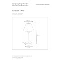 TOUCH TWO Stolová lampa - E14/60W 