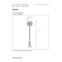 Vonkajšie svietidlo - H180cm 3xE27/60W 