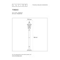 Vonkajšie svietidlo - H110cm E27/60W - Čierna