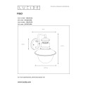 FIGO - Nástenné svietidlo - IP44 E27 L24 W21 H27cm - Čierna