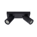 TAYLOR Ceiling Spotlight 2x GU10/5W IP44 DTW  Blac
