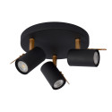 GRONY Ceiling Spotlight 3xGu10/5W  Black/Gold