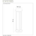 CADIX Outdoor Base lamp 50cm E27/max 15W led Black