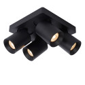 NIGEL Ceiling spotlight 4xGU10/5W Black