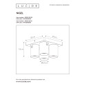 NIGEL Ceiling spotlight 4xGU10/5W Black