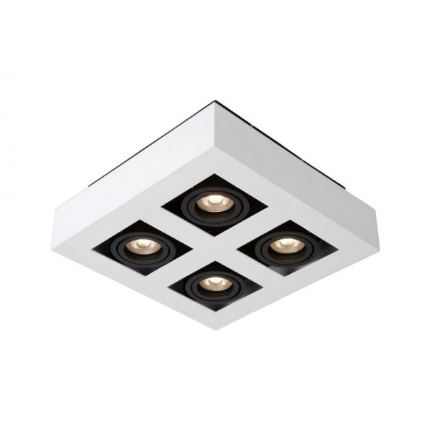 XIRAX - Stropné svietidlo - 4xGU10/5W LED DTW - Biela (old 09119/20/31)