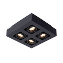 XIRAX - Stropné svietidlo - 4xGU10/5W LED DTW - Čierna (old 09119/20/30)