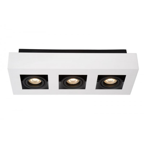 XIRAX - Stropné svietidlo - 3xGU10/5W LED  DTW - Biela - (old 09119/15/31)