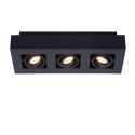 XIRAX - Stropné svietidlo - 3xGU10/5W LED  DTW - Čierna - (old 09119/15/30)