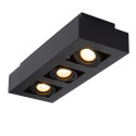 XIRAX - Stropné svietidlo - 3xGU10/5W LED  DTW - Čierna - (old 09119/15/30)