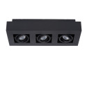 XIRAX - Stropné svietidlo - 3xGU10/5W LED  DTW - Čierna - (old 09119/15/30)
