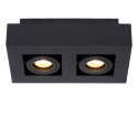 XIRAX - Stropné svietidlo - 2xGU10/5W LED DTW - Čierna (old 09119/10/30)