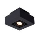 XIRAX - Stropné svietidlo - 1xGU10/5W LED  DTW  - Čierna - (old 09119/05/30)