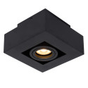 XIRAX - Stropné svietidlo - 1xGU10/5W LED  DTW  - Čierna - (old 09119/05/30)