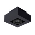 XIRAX - Stropné svietidlo - 1xGU10/5W LED  DTW  - Čierna - (old 09119/05/30)