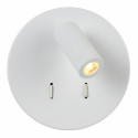 BENTJER - Nástenné svietidlo - Ø 14 cm - LED - 1x6W 3000K - Biela