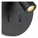 BENTJER - Nástenné svietidlo - Ø 14 cm - LED - 1x6W 3000K - Čierna