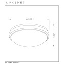 CASPER I - Stropné svietidlo - LED 18W 3000K IP44 D34.5cm (old 79166/18/12)