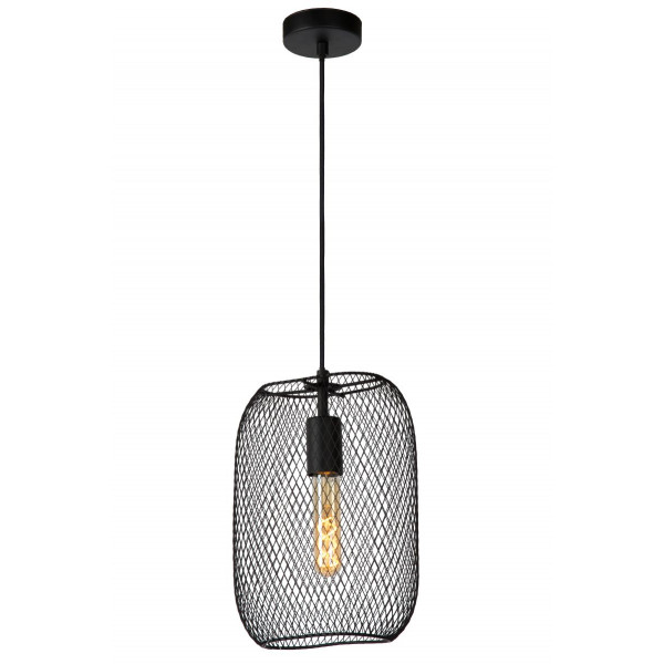 MESH - Závesné svietidlo - E27/60W 23.5/12/160cm - čierna