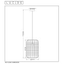 ESMEE - Závesné svietidlo - 1xE27 60W - čierna