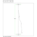 PRYMUS - Stojaca lampa - LED 20W - čierna