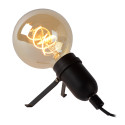 PUKKI - Stolná lampa - E27 40W - čierna