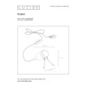 PUKKI - Stolná lampa - E27 40W - čierna
