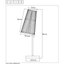 NORALIE - Stolová lampa - E27 40W - čierna