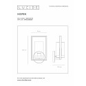 NISPEN - Nástenné svietidlo - IP44 E14 H33cm - čierna