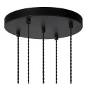 GELKA Pendant 5x E27/40W Round Smoke glass
