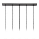 GELKA Pendant 5x E27/40W Bar Smoke glass
