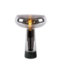 LISTELLE Table lamp E27/40W Smoke Glass/Green Marb